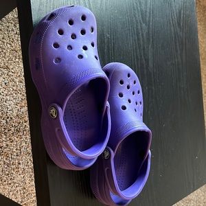 Purple crocs